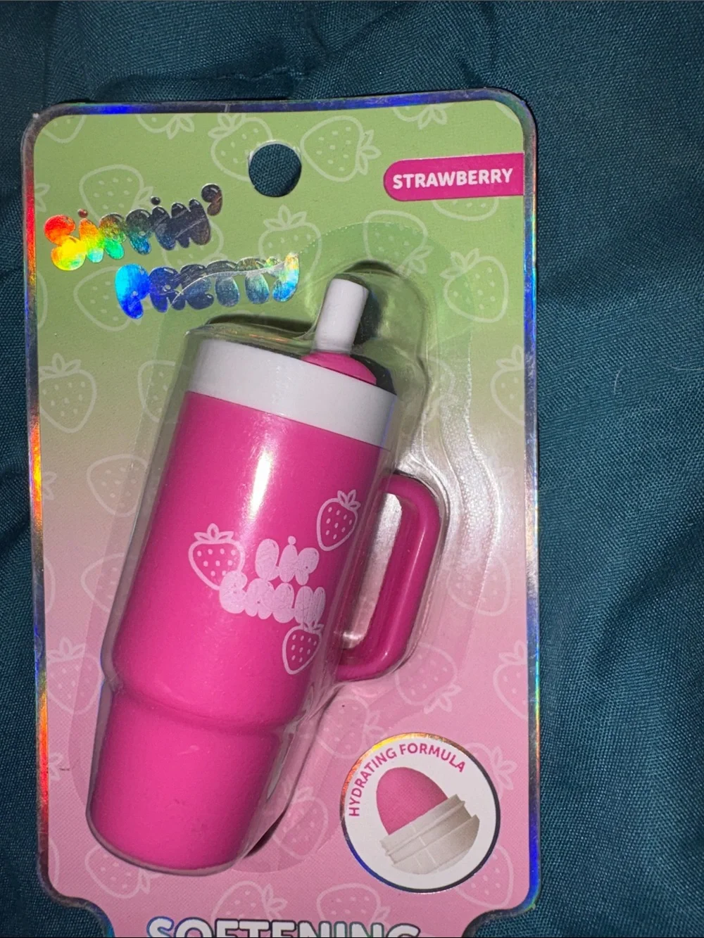 Big Cup-like Lip Balm - Strawberry Pink Softening Lip Balm - Cup Design